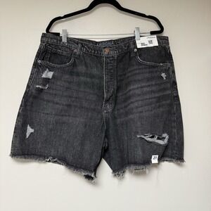 Arizona Jean Co Shorts Women's 21 Blue High Rise Destroyed Cutt Off‎